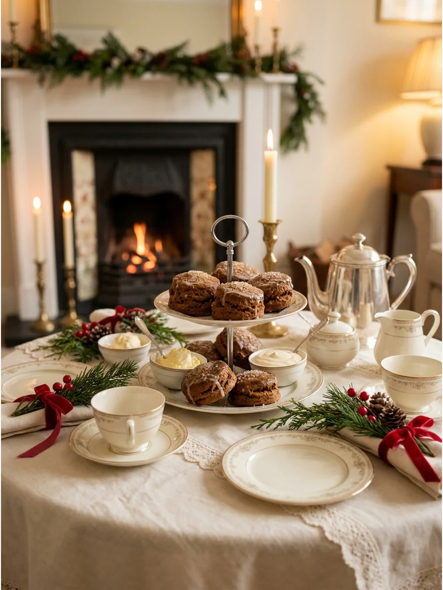 Main Party Table christmas tea party
