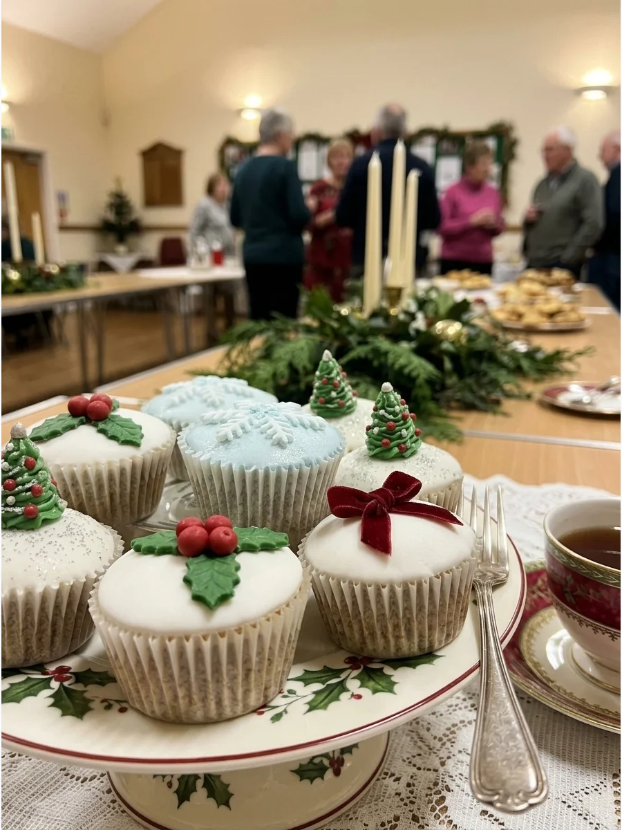 Mini Christmas Cakes support view 1