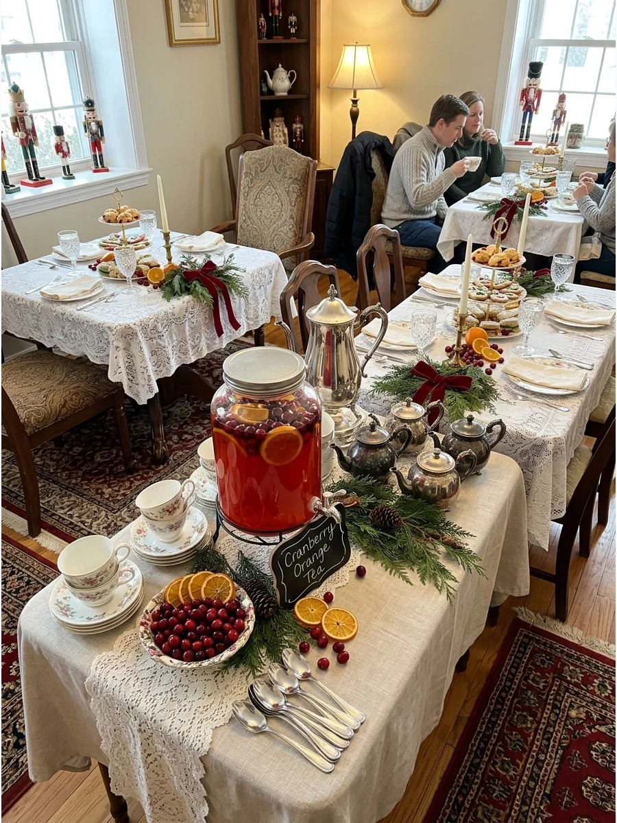 Comfortable Seating Plan christmas tea party