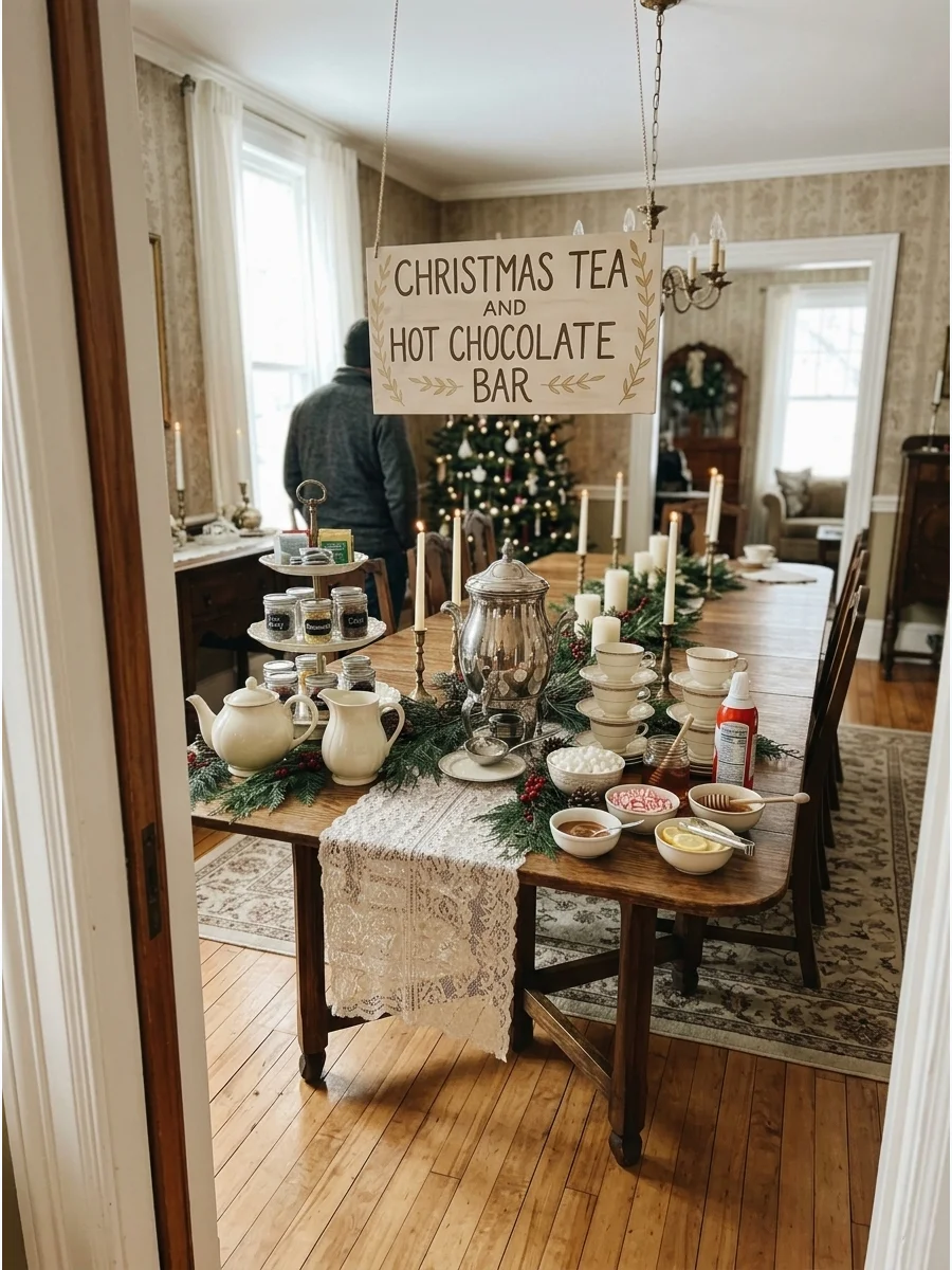 Christmas Tea and Hot Chocolate Bar support view 1