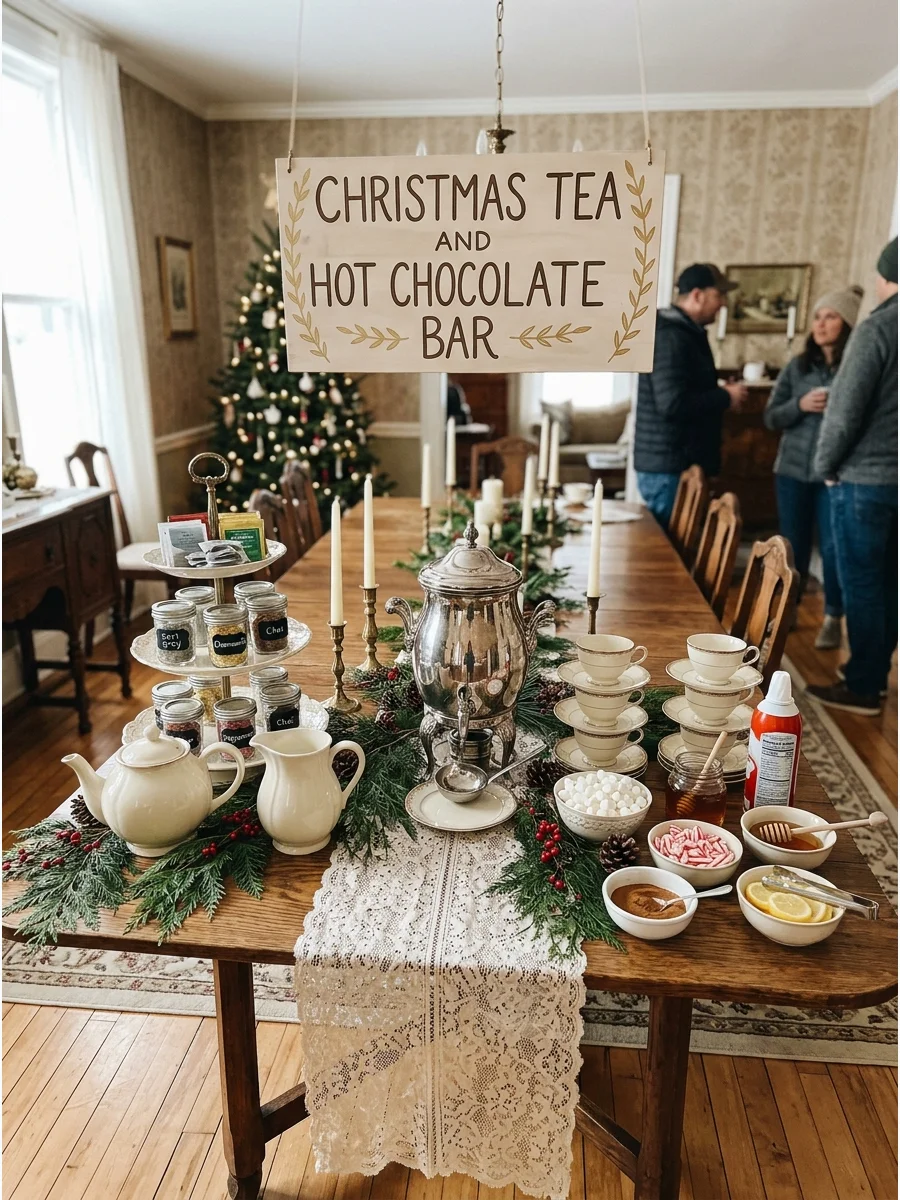 Simple Welcome Detail christmas tea party
