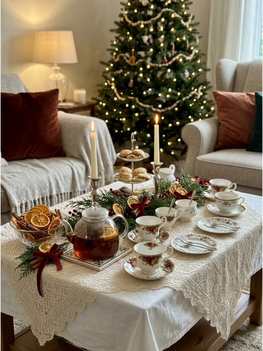 Main Party Table christmas tea party