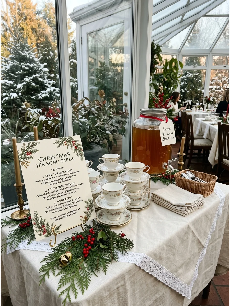 Theme Drink Station christmas tea party