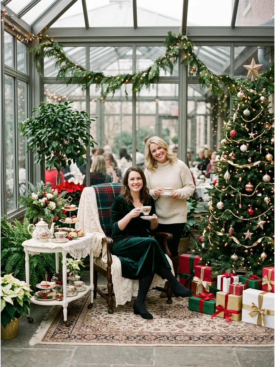 Weather Backup Plan christmas tea party