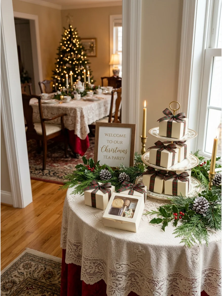 Simple Welcome Detail christmas tea party