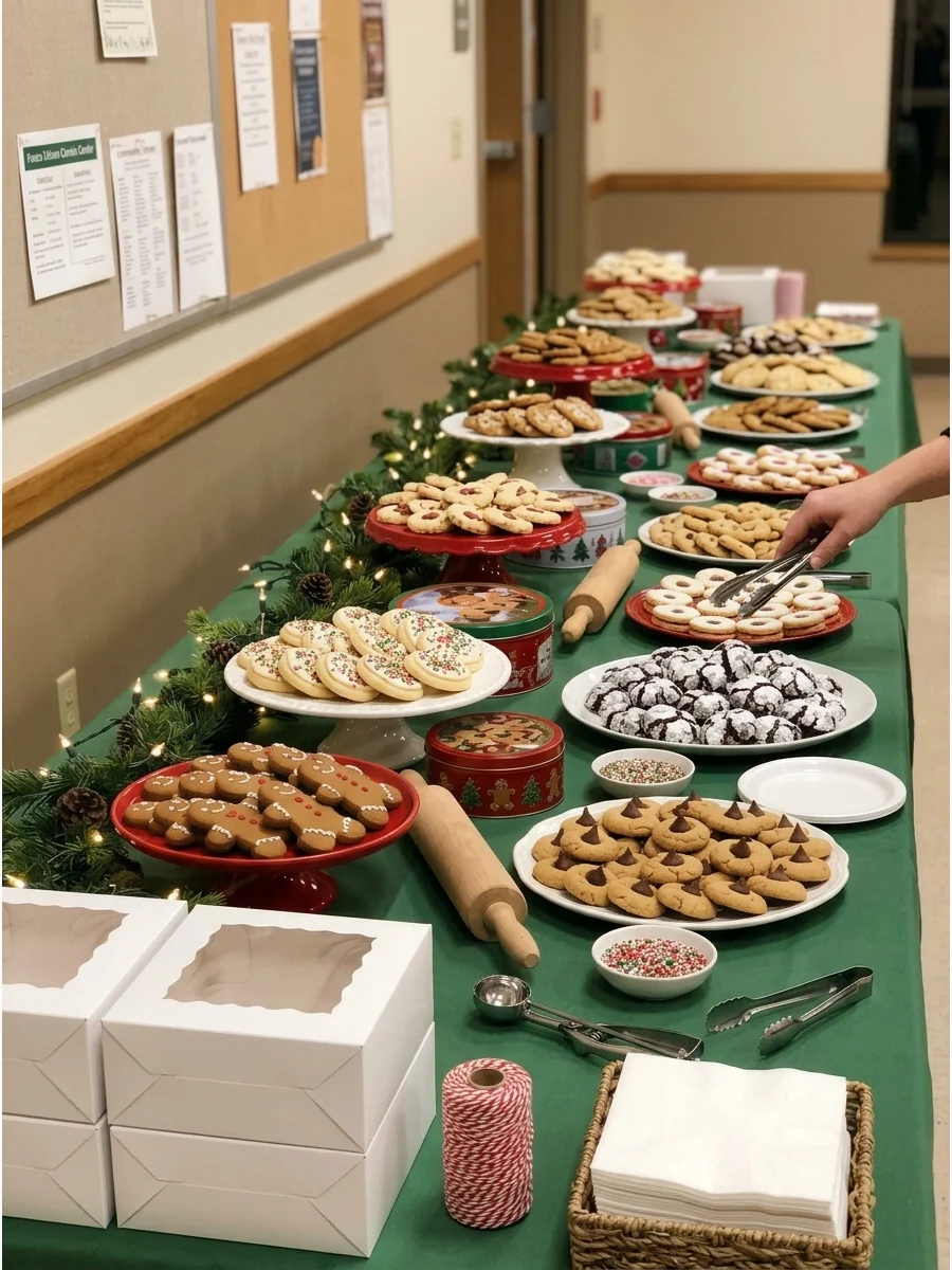 Christmas Cookie Buffet Table support view 1