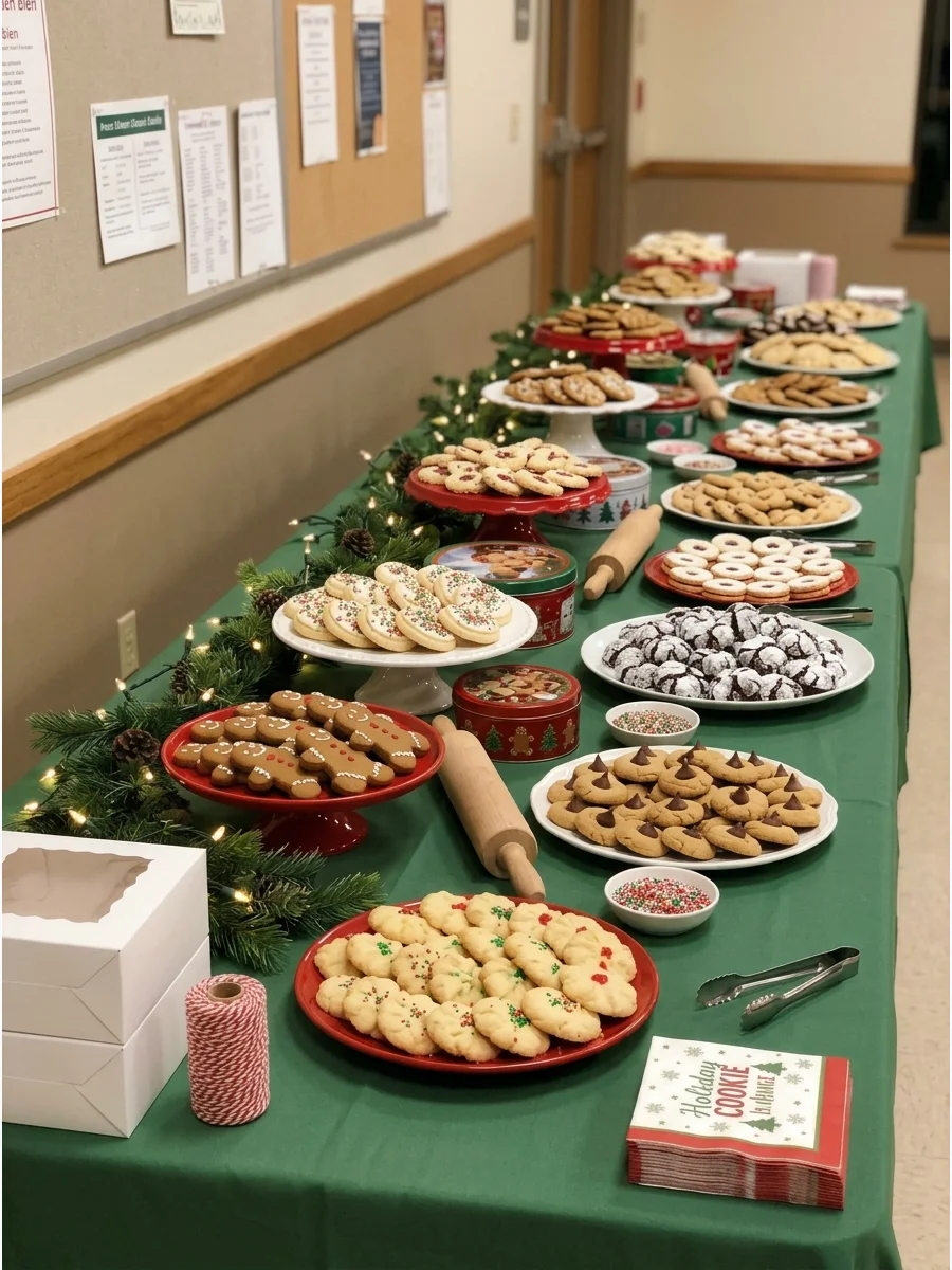 Christmas Cookie Buffet Table support view 2