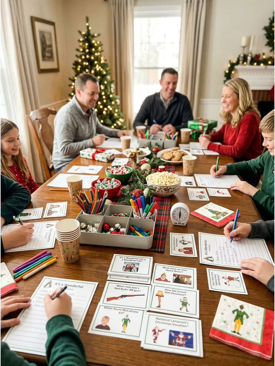 Craft Table Family christmas games for all ages