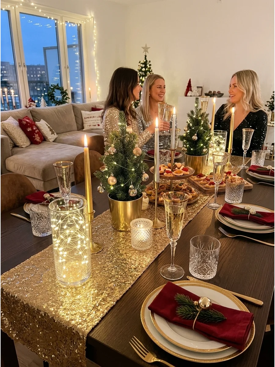 Glam Galsmas Christmas Party support view 1
