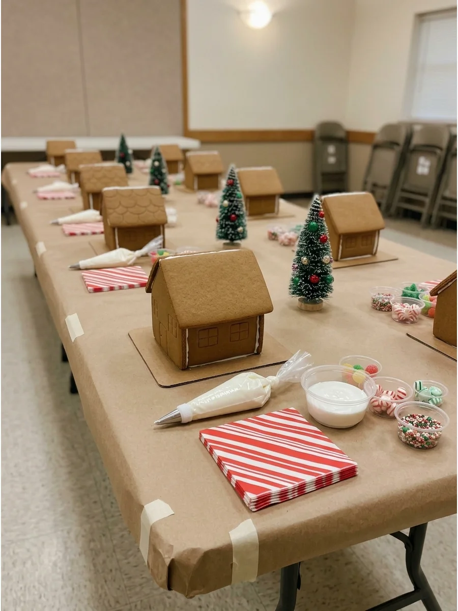 Individual Gingerbread House Workstations support view 1