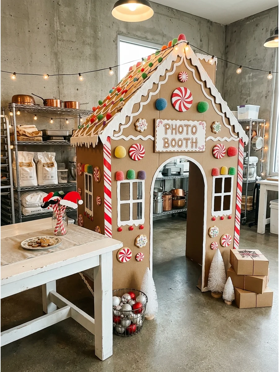 Budget Theme Feature gingerbread house party