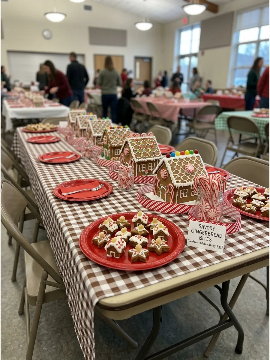 Easy Savory Snack gingerbread house party