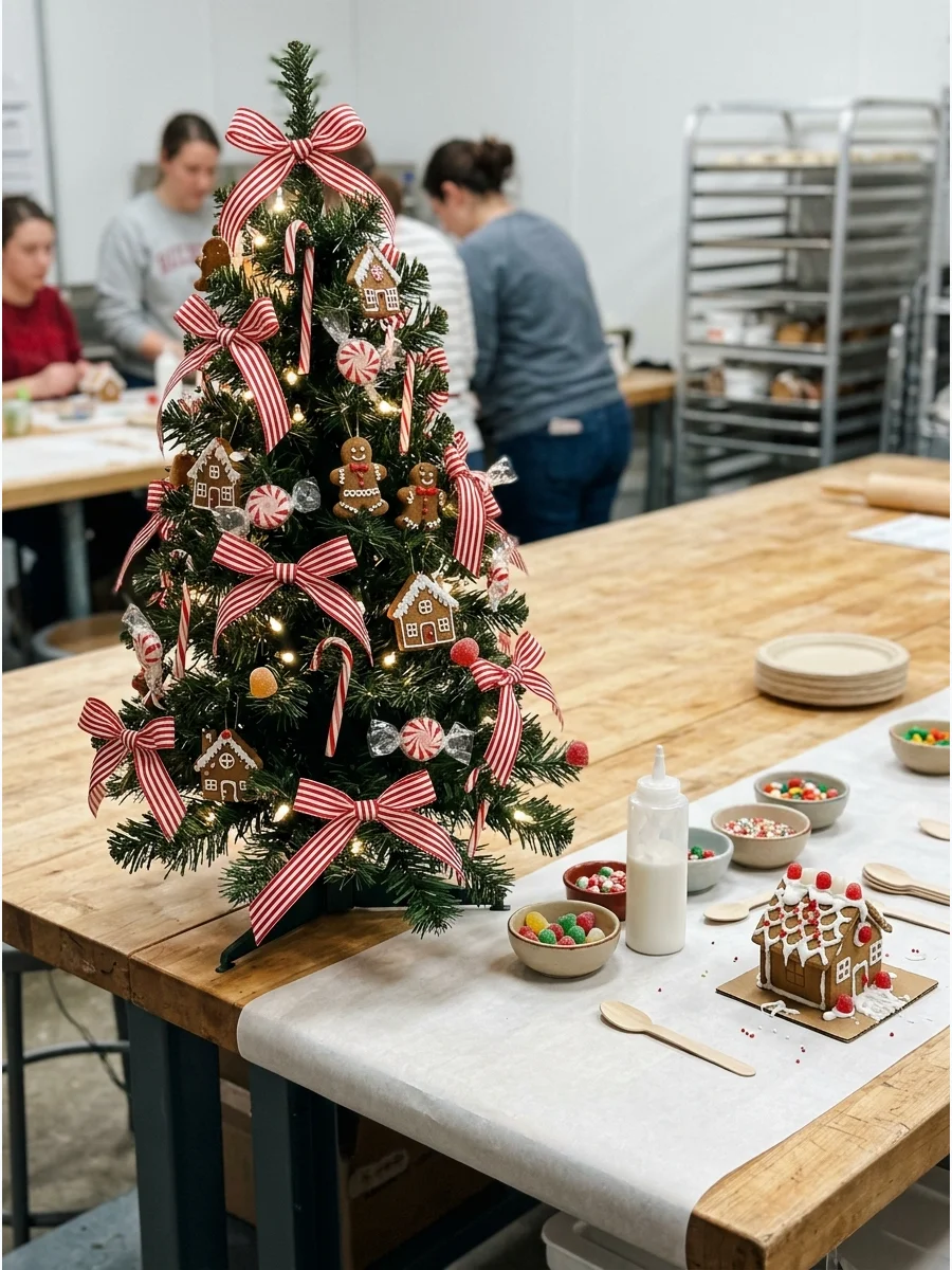 Small Party Dessert gingerbread house party
