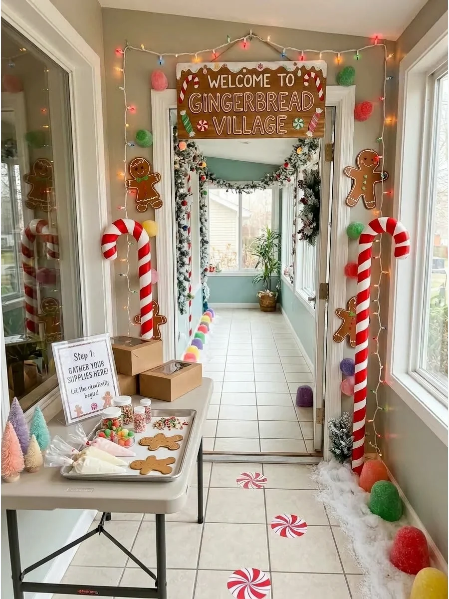 Welcome to Gingerbread Village Entrance support view 1