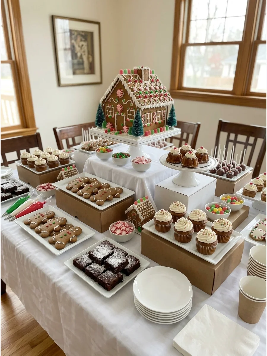 Gingerbread Dessert Table support view 1