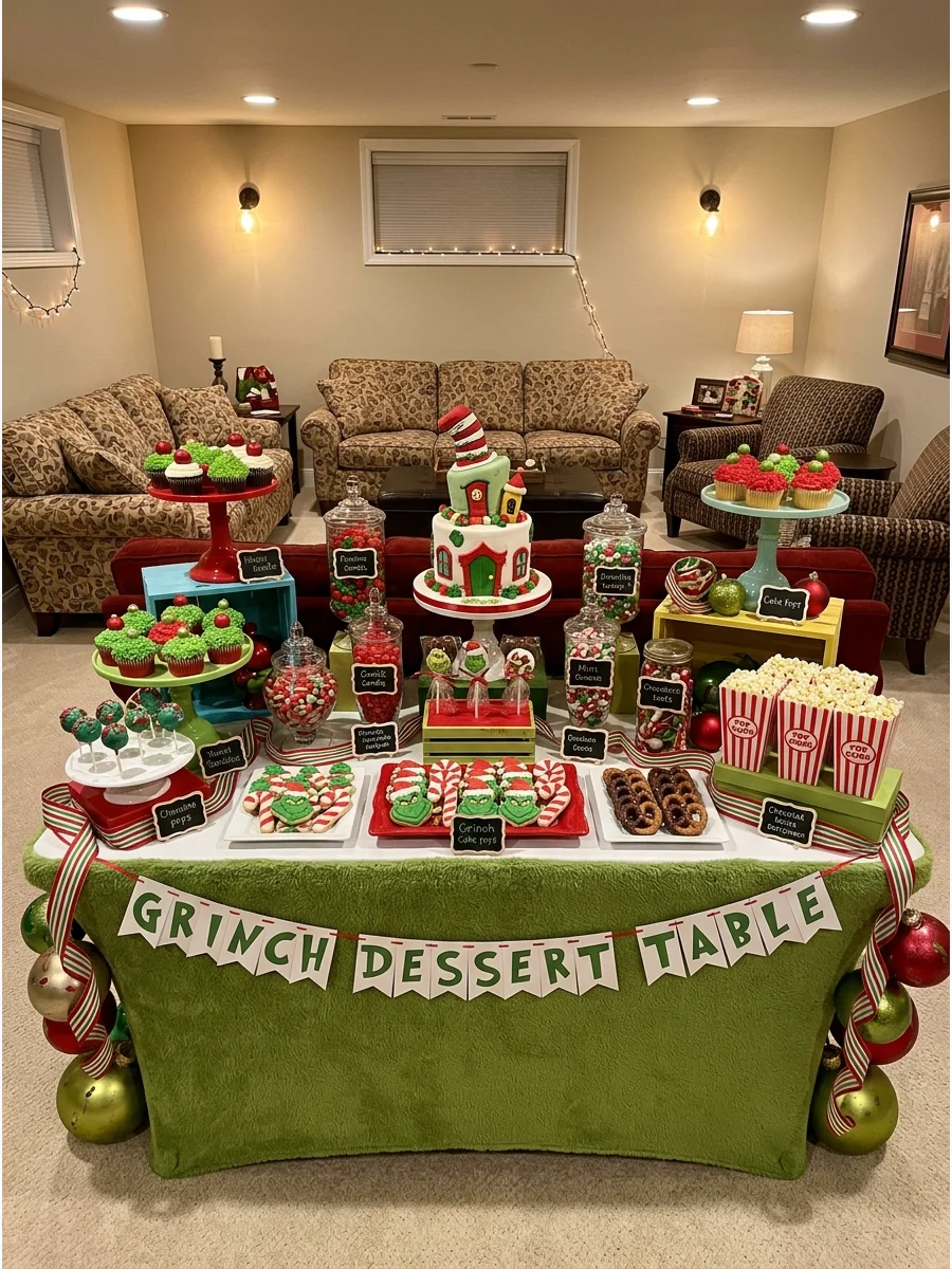 Comfortable Seating Plan grinch party ideas