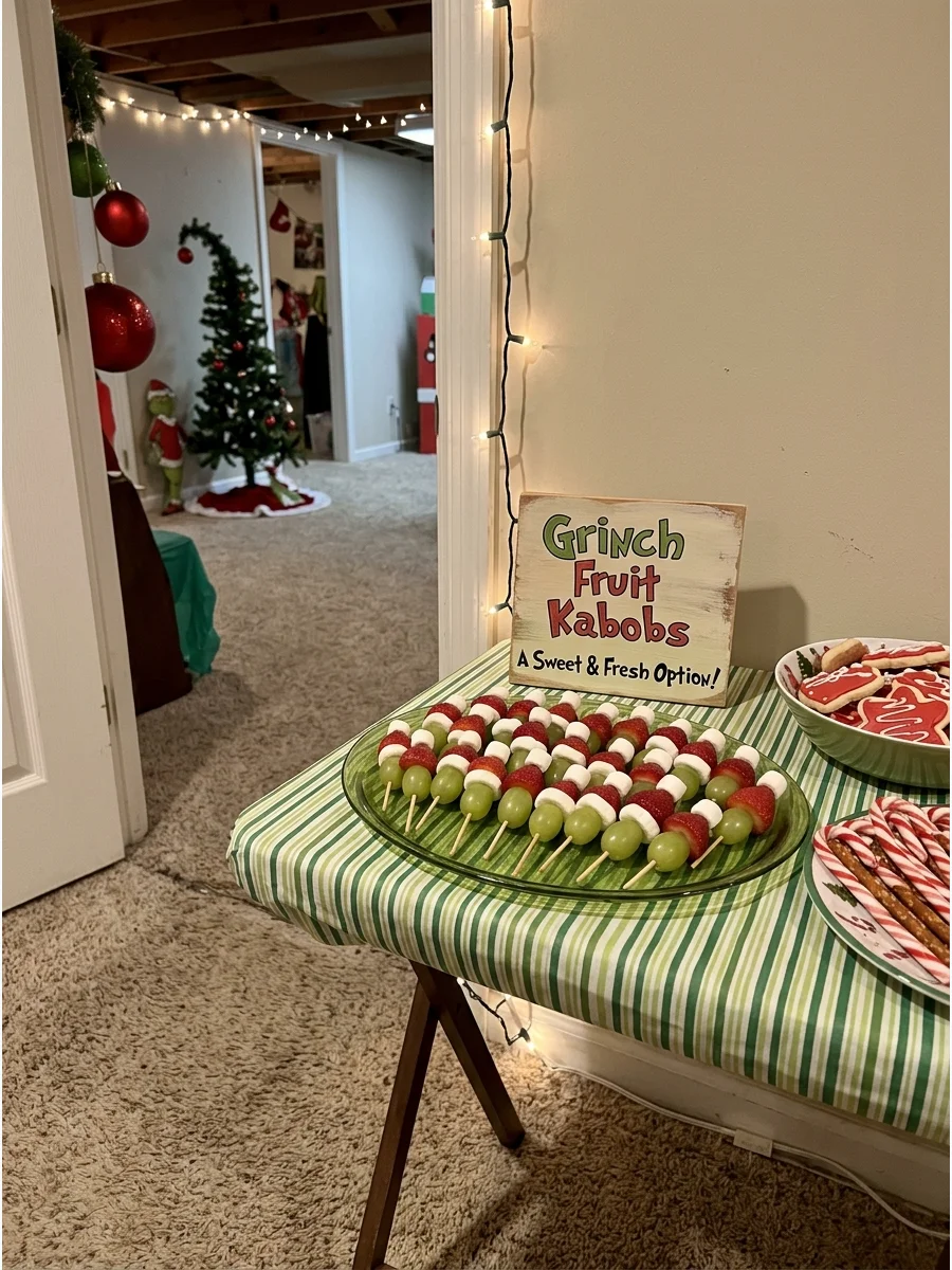 Simple Welcome Detail grinch party ideas