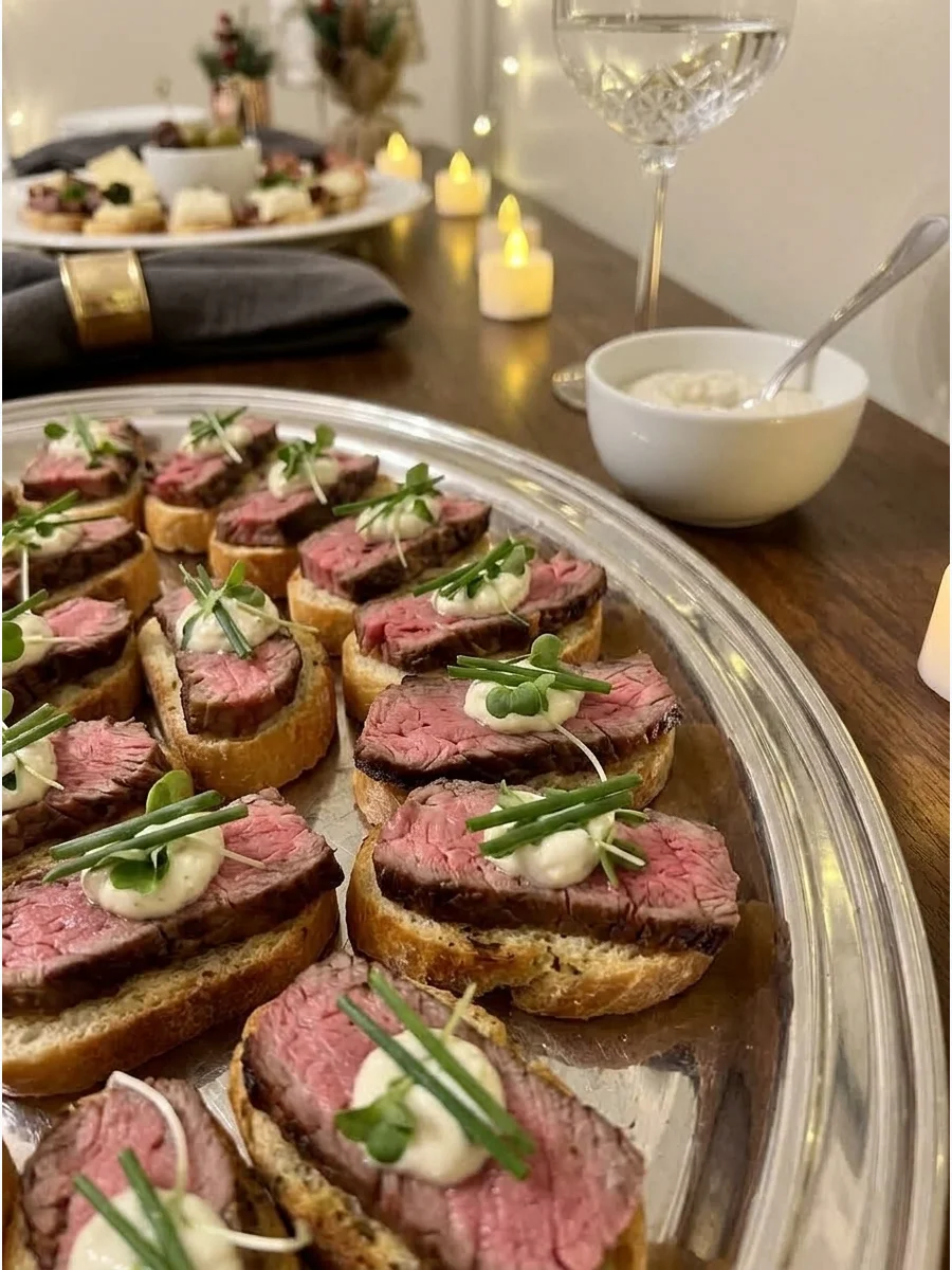 Steak Crostini With Horseradish Cream support view 2