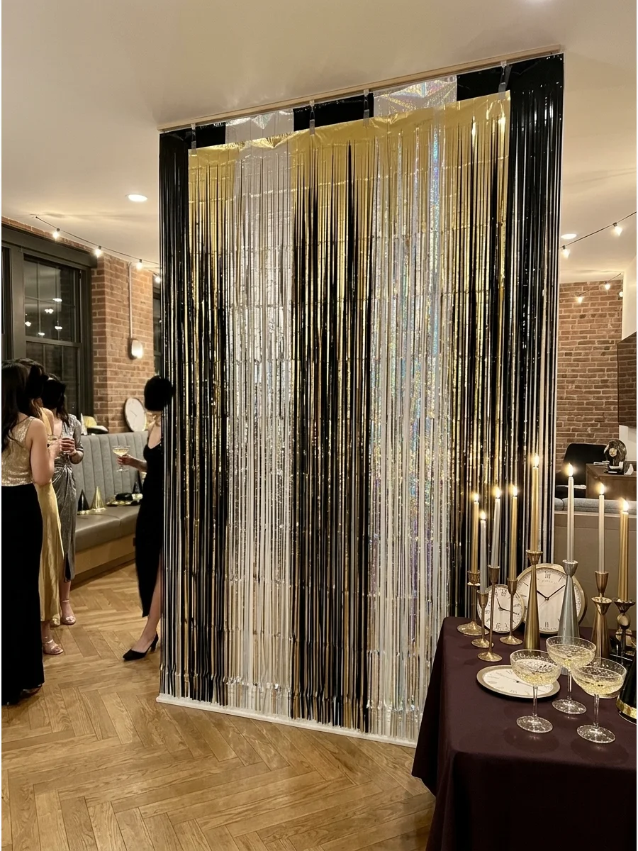 Layered Fringe Curtain Wall support view 1