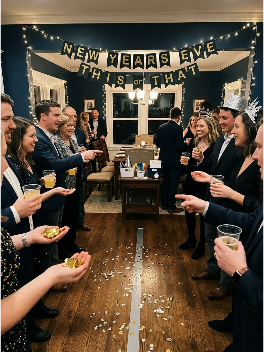 Craft Table New years eve games