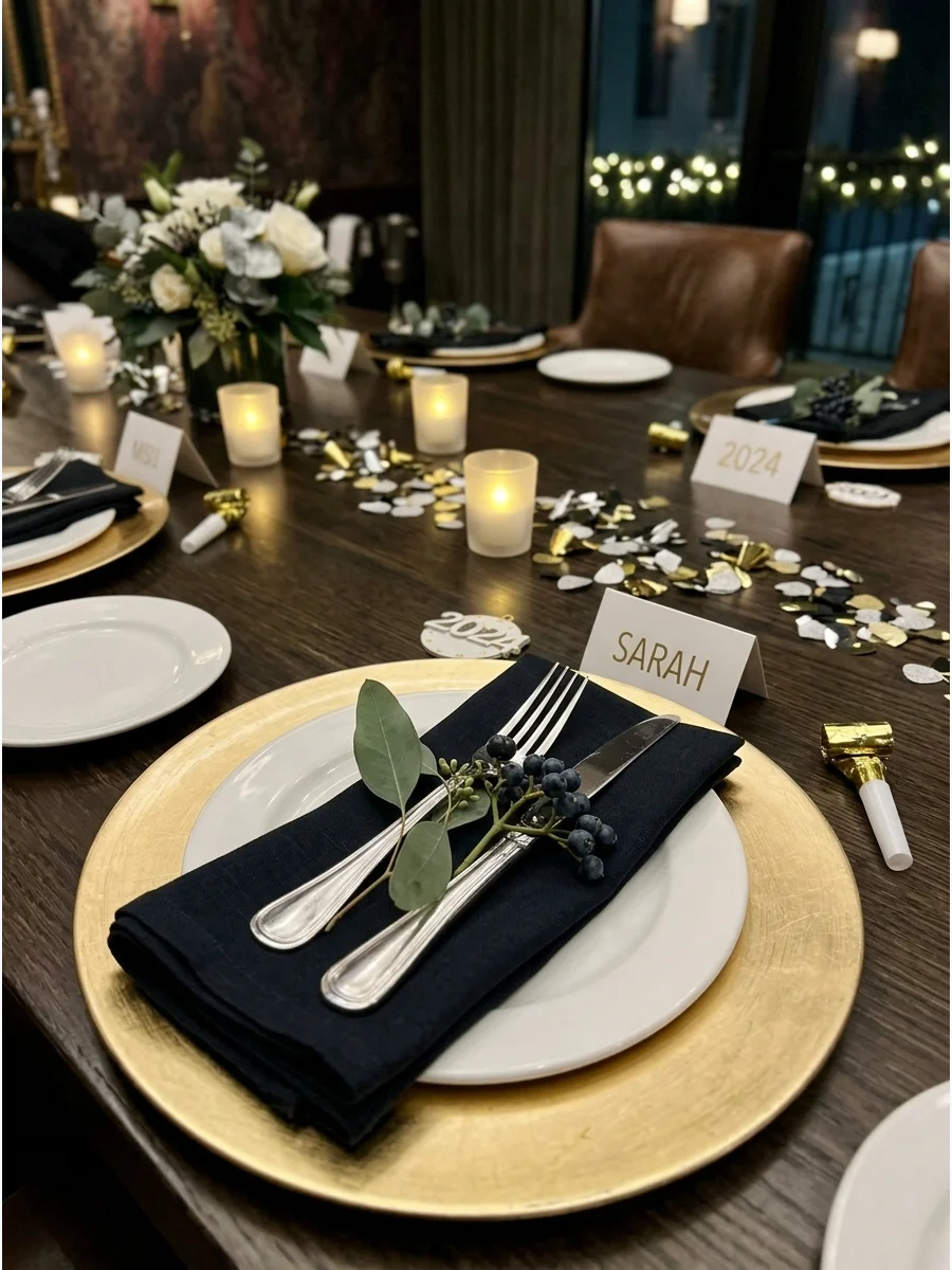 New Years Eve Tablescape support view 1