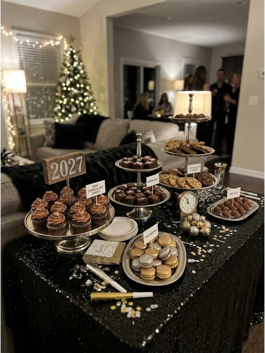 New Years Eve Dessert Table support view 1