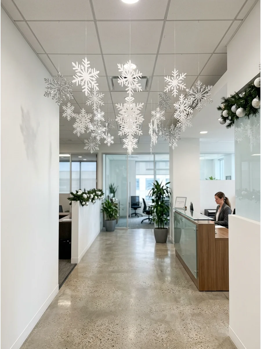 Entry Detail Office christmas party decorations