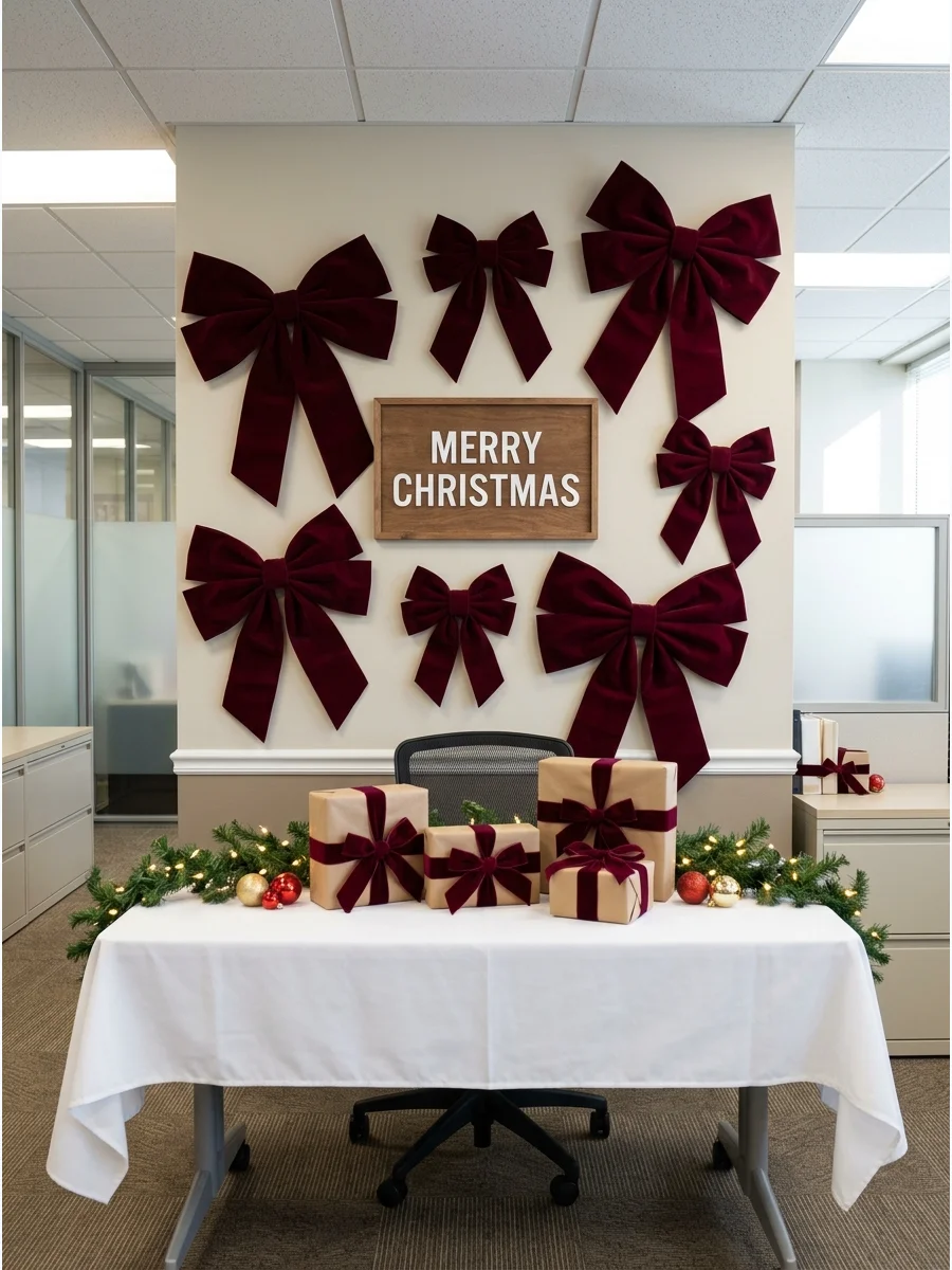Main Backdrop Office christmas party decorations