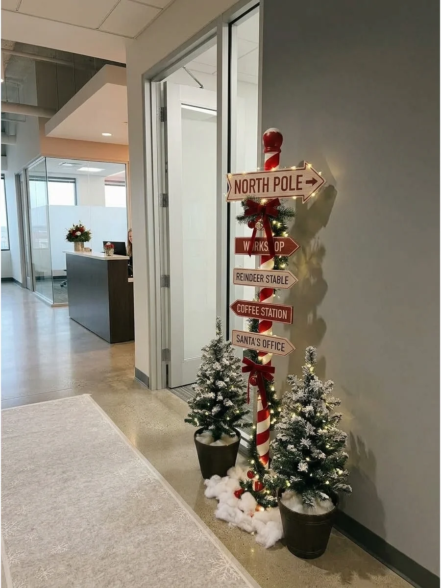North Pole Office Entrance support view 1