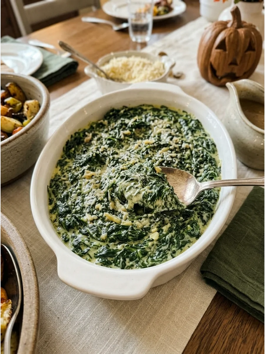 Creamed Spinach support view 2