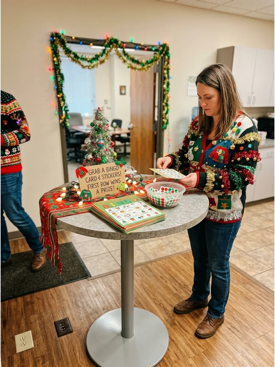 Ugly Sweater Christmas Bingo support view 1