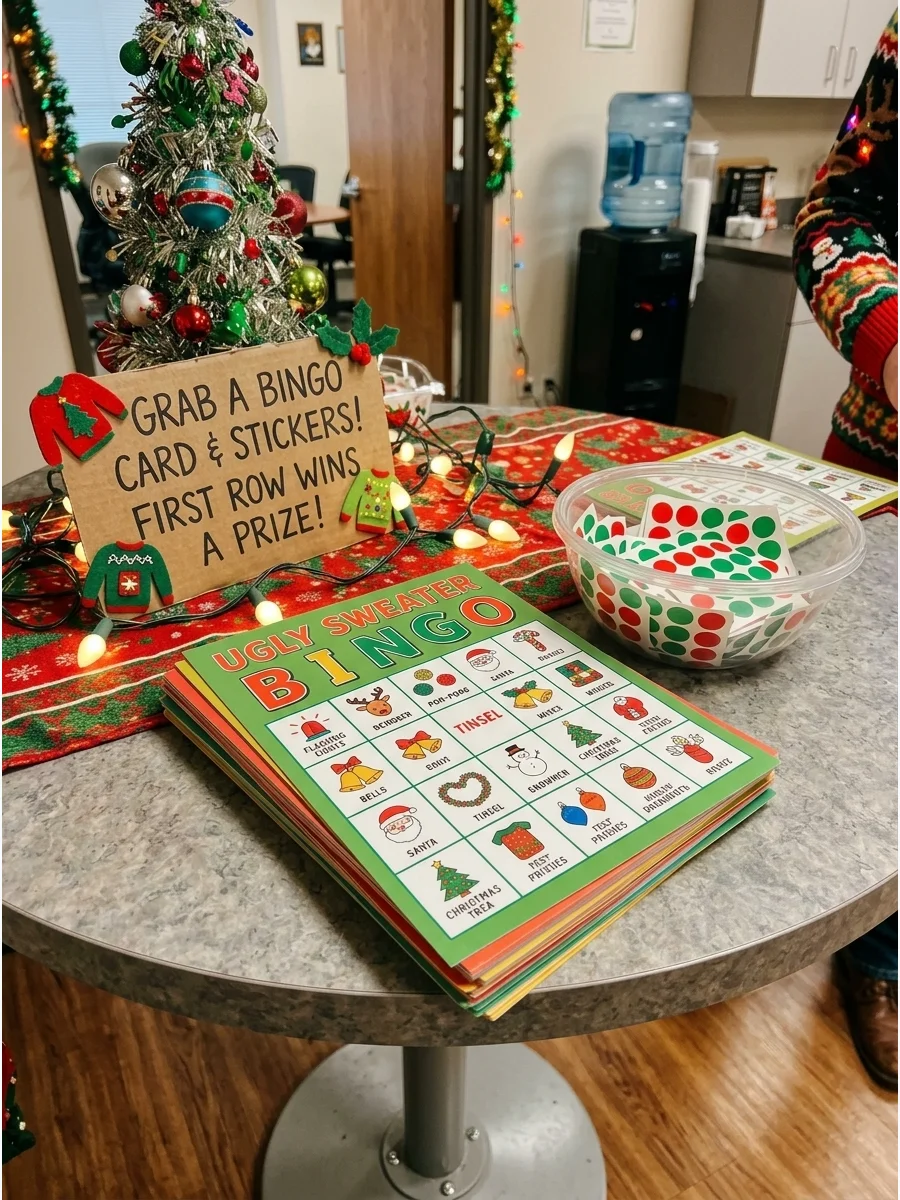 Ugly Sweater Christmas Bingo support view 2