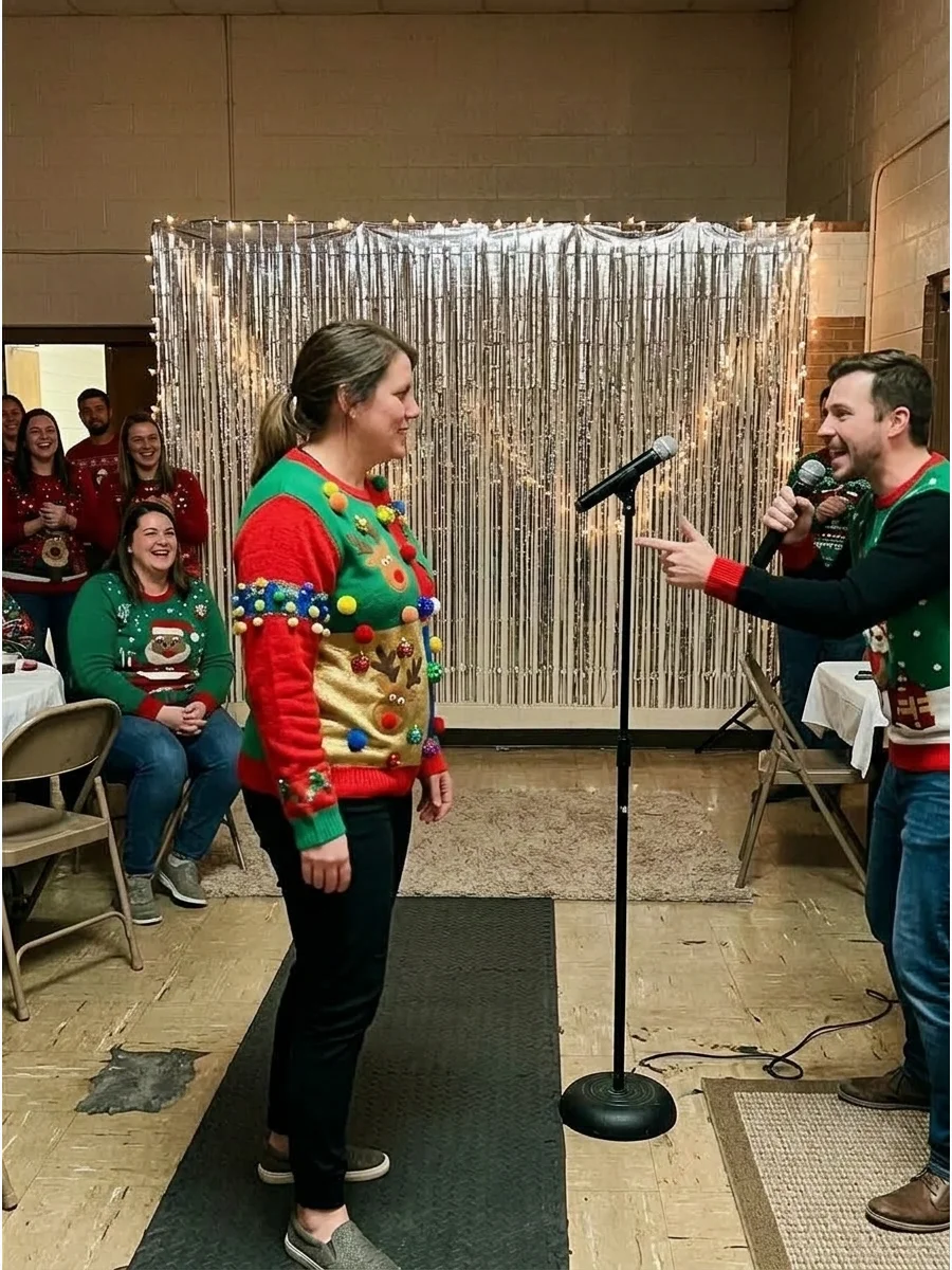 Ugly Sweater Fashion Commentary Game support view 1