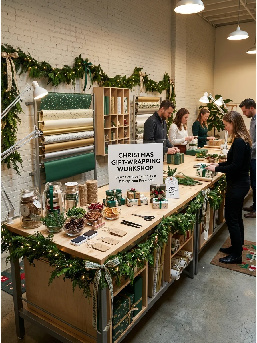 Simple Welcome Detail work Christmas party ideas