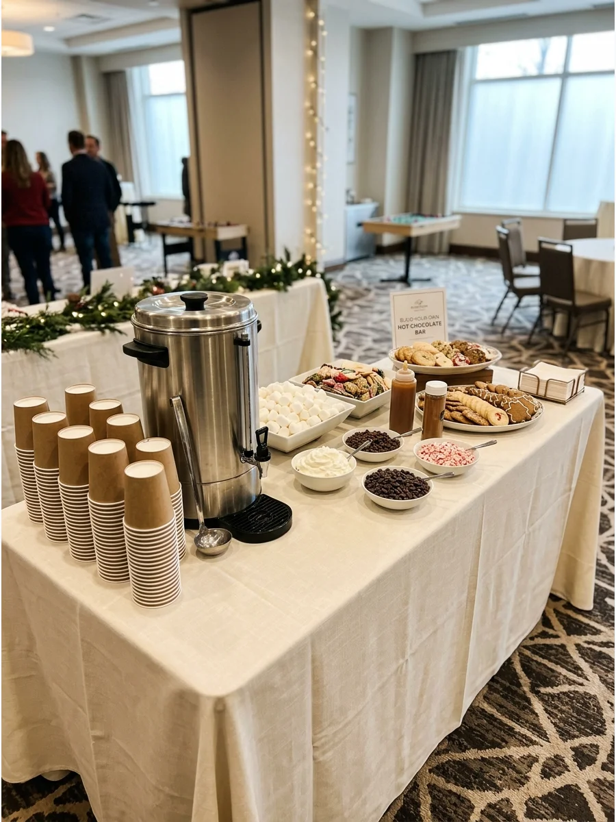 Theme Drink Station work Christmas party ideas