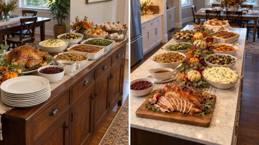 Featured image for 55 Thanksgiving Buffet Ideas for Easy Holiday Hosting